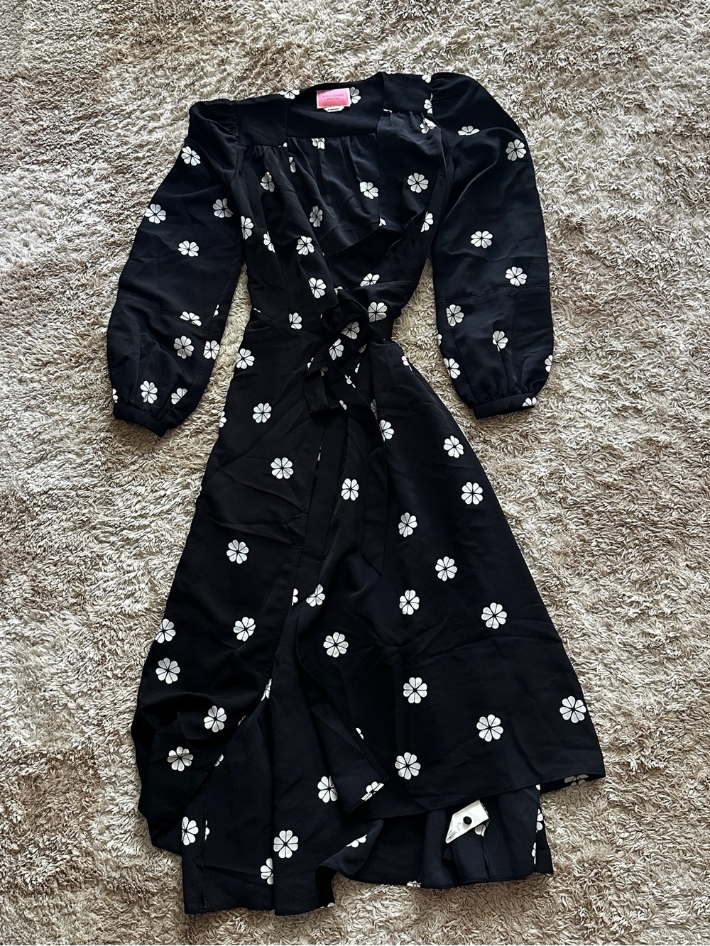 kate spade Black Dress with White Floral Accent